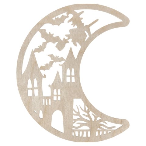 Zawieszka Drewniana KSIĘŻYC MIASTO WIEDŹMY HALLOWEEN Decoupage PL Producent Zawieszka Drewniana KSIĘŻYC MIASTO WIEDŹMY HALLOWEEN Decoupage PL Producent