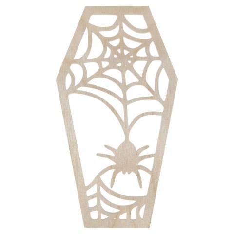 Zawieszka Drewniana TRUMNA PAJĄKÓW HALLOWEEN Dekor Ozdoba Dekoracja Pająk Zawieszka Drewniana TRUMNA PAJĄKÓW HALLOWEEN Dekor Ozdoba Dekoracja Pająk