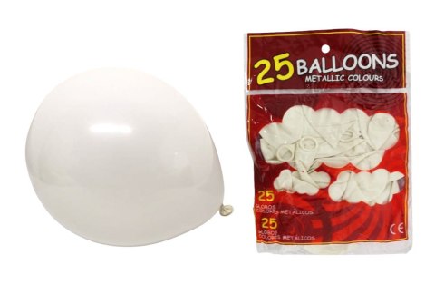 Balony Lateksowe BIAŁE na Wesele Urodziny Narodziny Jubileusz 25 sztuk Balony Lateksowe BIAŁE na Wesele Urodziny Narodziny Jubileusz 25 sztuk