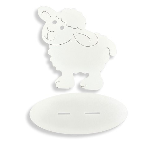 Baranek Wielkanocny Baran Drewniany Owca na Podstawce Rękodzieło DIY 20 cm Baranek Wielkanocny Baran Drewniany Owca na Podstawce Rękodzieło DIY 20 cm