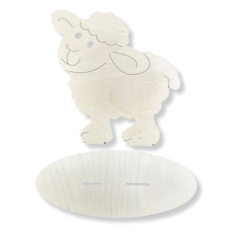 Baranek Wielkanocny Owca Drewniana Baran Stojący Decoupage DIY Dekor 15 cm Baranek Wielkanocny Owca Drewniana Baran Stojący Decoupage DIY Dekor 15 cm