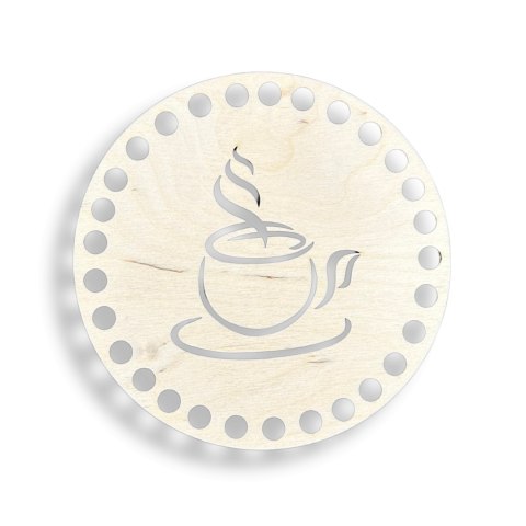 Baza do Koszyka Koszyczka Tacy Drewniana Okrągła Koło Filiżanka Kawa 15 cm Baza do Koszyka Koszyczka Tacy Drewniana Okrągła Koło Filiżanka Kawa 15 cm