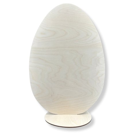 Jajko Wielkanocne Jajo Drewniane XL na Podstawce Stojące Dekor Ozdoba 30 cm Jajko Wielkanocne Jajo Drewniane XL na Podstawce Stojące Dekor Ozdoba 30 cm