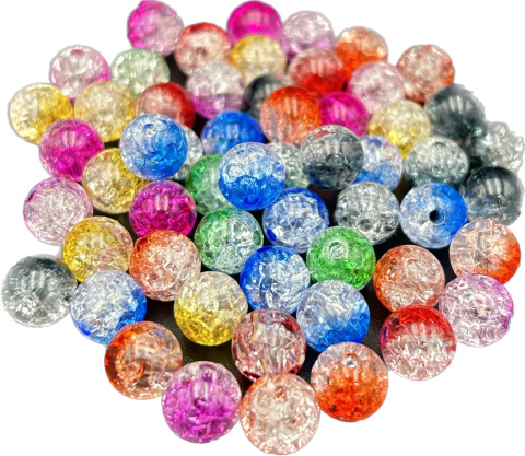 Korale Koraliki Plastikowe Kolorowe Ombre Uniwersalne Wytrzymałe 56 sztuk Korale Koraliki Plastikowe Kolorowe Ombre Uniwersalne Wytrzymałe 56 sztuk