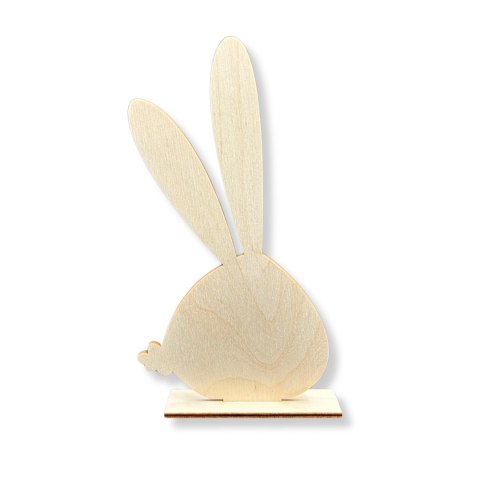 Królik Wielkanocny Zając Drewniany Zajączek Króliczek na Podstawce 20 cm Królik Wielkanocny Zając Drewniany Zajączek Króliczek na Podstawce 20 cm