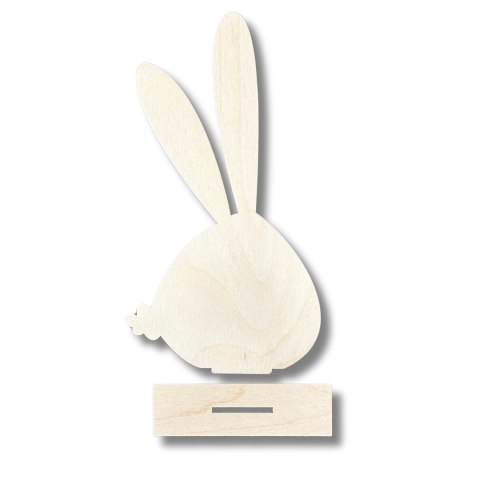 Królik Wielkanocny Zając Drewniany Zajączek Króliczek na Podstawce 20 cm Królik Wielkanocny Zając Drewniany Zajączek Króliczek na Podstawce 20 cm