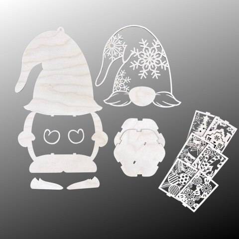 Lampion Drewniany Świąteczny Skrzat Gnom Zawieszany Dekoracja Ozdoba Dekor Lampion Drewniany Świąteczny Skrzat Gnom Zawieszany Dekoracja Ozdoba Dekor