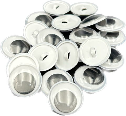 Oczka Ruchome Oczy do Przyszycia Kreatywne Dodatki Biało Czarne 1,5cm Oczka Ruchome Oczy do Przyszycia Kreatywne Dodatki Biało Czarne 1,5cm