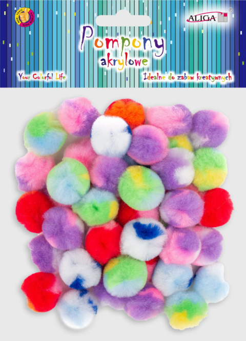 Pompony Akrylowe Kreatywne Pluszowe Wielobarwne Pomponiki Scrapbooking Pompony Akrylowe Kreatywne Pluszowe Wielobarwne Pomponiki Scrapbooking