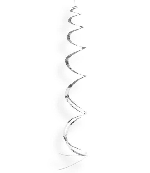 Serpentyna Wisząca Sufitowa na Urodziny Przyjęcie Sylwestra SREBRNA 75 cm Serpentyna Wisząca Sufitowa na Urodziny Przyjęcie Sylwestra SREBRNA 75 cm