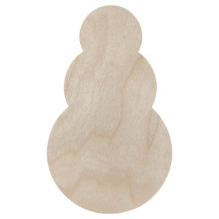 Bałwan Bałwanek do Prac Plastycznych Sklejka Drewniana Naturalna Eko 20 cm