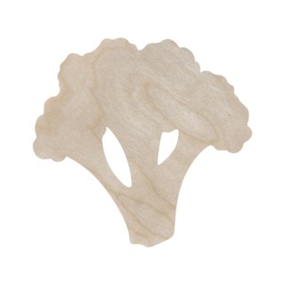 Brokuł Warzywo Kształtka Sklejka Drewniana Ekologiczna Naturalna 15 cm