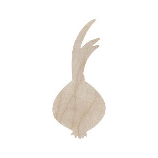 Cebula Warzywo Kształtka do Dekorowania Ozdabiania Sklejka Drewniana 15 cm