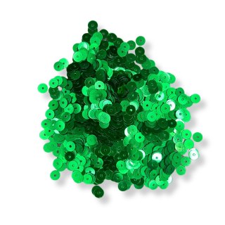 Cekiny Płaskie Zielone do Prac Plastycznych Jaj Styropianowych 6mm 14g