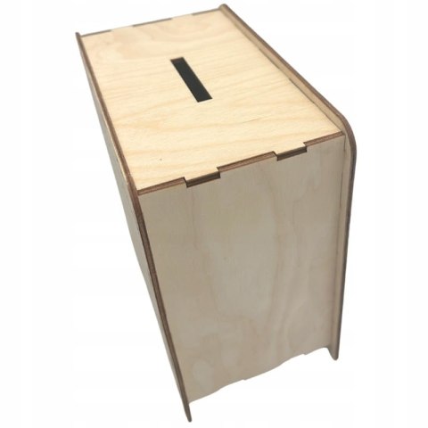 Drewniana Skarbonka Wykreślanka TWÓJ CEL I KWOTA Sklejka Pomysł na Prezent