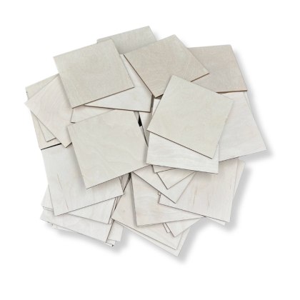 Drewniane Kwadraty 7 X 7 cm 100 szt. Kwadrat Sklejka Drewniana Baza Dekor