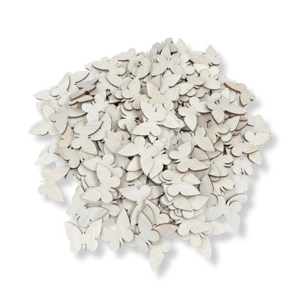 Drewniane Motylki 4 cm Motyle Scrapki Ozdobne Sklejka Drewniana 300 sztuk