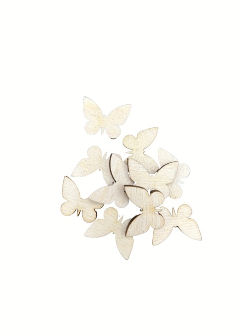 Drewniane Motylki Motyle Scrapki Ozdobne Dekoracyjne Naturalne Decor ECO