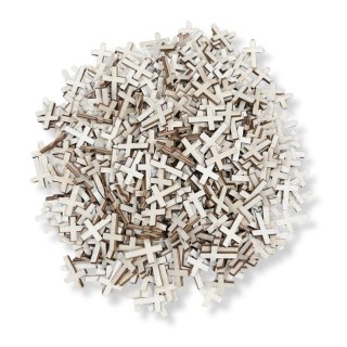 Drewniane Scrapki Krzyż Krzyżyk Krzyże Sklejka Drewniana Eko 3cm 500 szt.