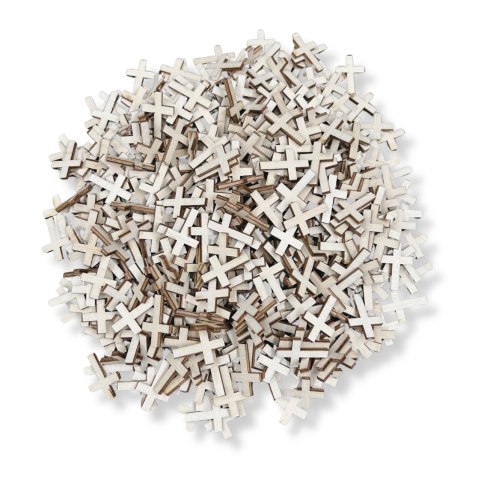 Drewniane Scrapki Krzyż Krzyżyk Krzyże Sklejka Drewniana Eko 3cm 500 szt.