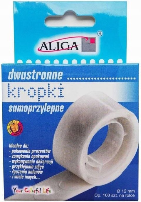 Dwustronne Kropki Samoprzylepne do Łączenia Balonów Przyklejania Zdjęć 12mm Dwustronne Kropki Samoprzylepne do Łączenia Balonów Przyklejania Zdjęć 12mm