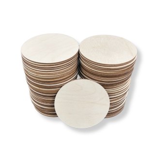 Kółka Koła Drewniane 11 cm 50 szt. do Ozdabiania Koło Kółko Dekor Eko