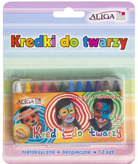 Kredki do Twarzy 12 Kolorów Nietoksyczne Testowane Dermatologicznie Kredki do Twarzy 12 Kolorów Nietoksyczne Testowane Dermatologicznie