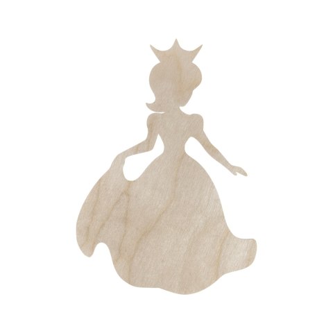 Księżniczka w Koronie Kształtka do Malowania Farbami Kredkami Eko 10 cm