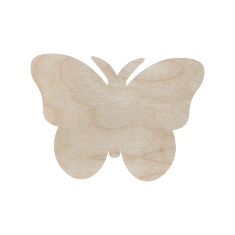 Motyl Motylek Płaski Drewniany Naturalny Ekologiczny Rękodzieło Dodatek