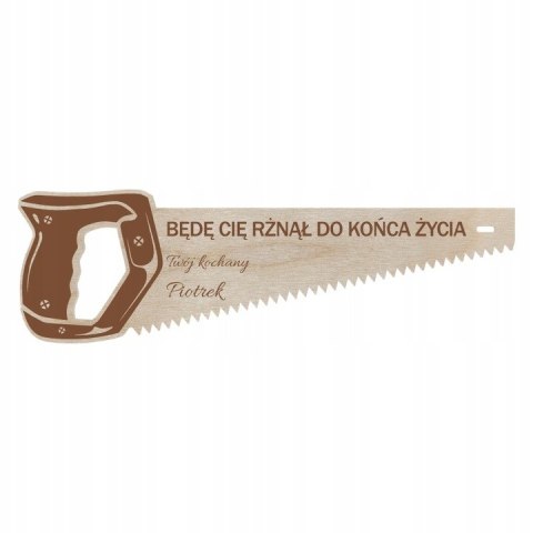 Piła 32 CM Będę Cię Rżnął Prezent dla Kobiety Dziewczyny Personalizowana