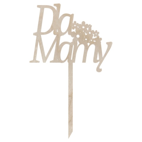 Prezent na Dzień Mamy Topper na Piku Napis dla Mamy Drewniany Ekologiczny Prezent na Dzień Mamy Topper na Piku Napis dla Mamy Drewniany Ekologiczny