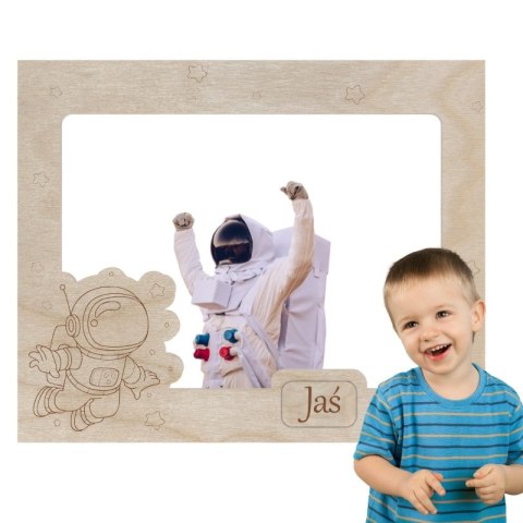 Ramka na Zdjęcie ASTRONAUTA KOSMOS + Imię Produkt Personalizowany