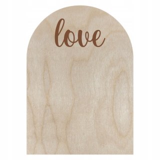 Ramka na Zdjęcie Dowolny Napis Sklejka Drewniana Naturalna Ekologiczna Eko