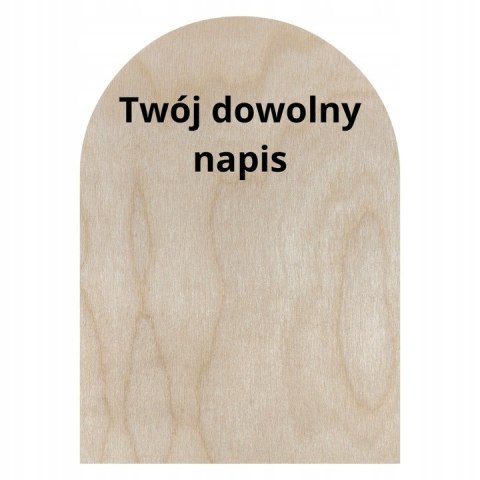 Ramka na Zdjęcie Dowolny Napis Sklejka Drewniana Naturalna Ekologiczna Eko