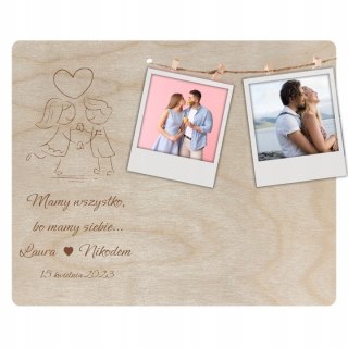 Ramka na Zdjęcie dla Par Miłość ROCZNICA ŚLUB WALENTYNKI Personalizowana