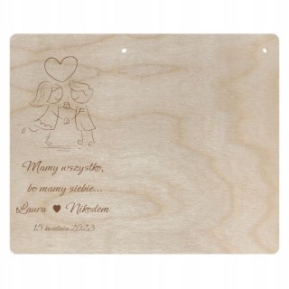 Ramka na Zdjęcie dla Par Miłość ROCZNICA ŚLUB WALENTYNKI Personalizowana