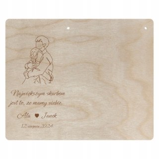 Ramka na Zdjęcie dla Par Personalizowana Miłość ROCZNICA ŚLUB WALENTYNKI