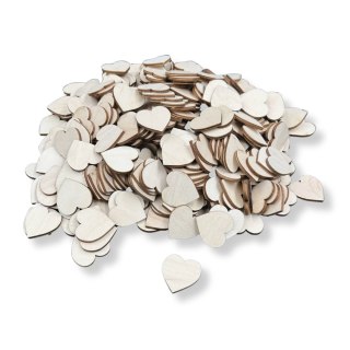Serce Drewniane Serduszka Serca 2 cm Sklejka Drewniana Dekor Eko 500 sztuk