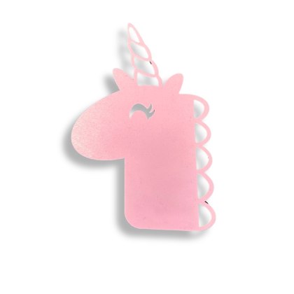 Baza Drewniana Mini Makrama Łapacz Snów Organizer JEDNOROŻEC Różowy 11 CM