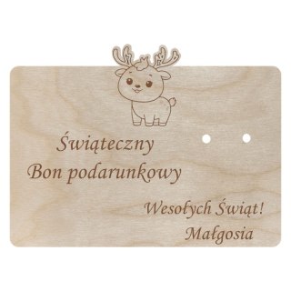 Bon Podarunkowy Prezentowy na Święta Świąteczny Pomysł na Prezent Pieniądze