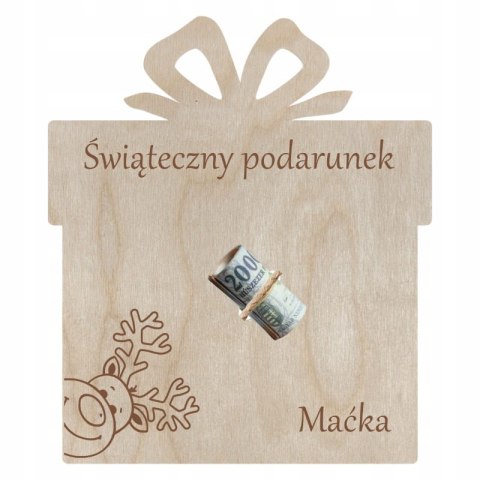 Bon Podarunkowy Voucher Prezentowy na Prezent Karta Podarunkowa Świąteczny