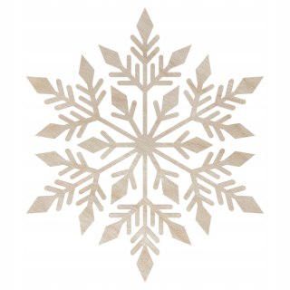 Drewniana Śnieżynka Śnieg ŚNIEŻKA 10 cm Dekoracja Świąteczna Sklejka Dekor