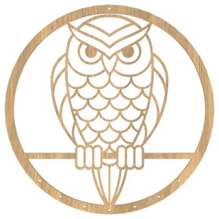LANCELOT OBRĘCZ SOWA SÓWKA 24 CM BAZA MAKRAMA ŁAPACZ SNÓW DO MAKRAMY ŁAPACZA