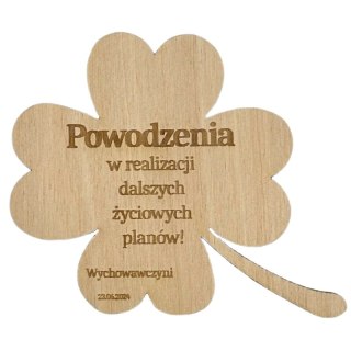 Magnes Koniczyna Podziękowanie Nauczyciel Grawer na Zakończenie Roku Szkolnego