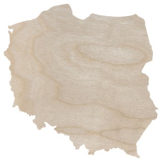 Mapa Polski Kontur Kształtka Polska do Ozdabiania Oznaczania Warsztaty 10 cm