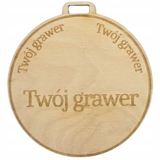 Medal z Własnym Napisem Personalizowany z Grawerem Okolicznościowy Nagroda