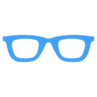 Okularki NIEBIESKIE Okulary do Rękodzieła Miniaturowe Małe Mini DIY 10 szt.