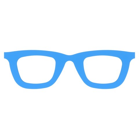Okularki NIEBIESKIE Okulary do Rękodzieła Miniaturowe Małe Mini DIY 10 szt.