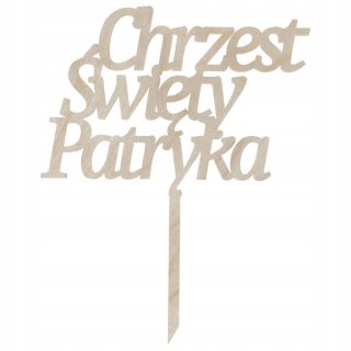 Personalizowany Topper na Tort Chrzest Święty DOWOLNE IMIĘ Dziecka Okazja