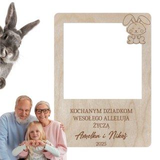 Ramka na Zdjęcie z Grawerem Prezent z Życzeniami Personalizowana Wielkanoc